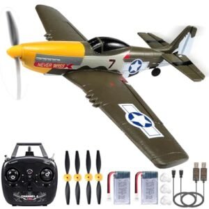 SkyMaster 4 Channel RC Plane vs 3 Channel Beginner Friendly Aerobatic P51 Mustang Fighter with Stabilization System