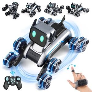 Gesture Sensing 8WD Stunt Car with 2.4Ghz All Terrain RC and Gesture Control Watch Perfect Christmas Birthday Gifts for Kids Age 8 12