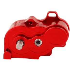 RZXYLRC Ultra Light RC Plane LCG Metal Transmission Low Speed Gearbox with Motor Gear for 1 10 RC Crawler SCX10 TRX4 TRX 4 RC4WD Capra Upgrade Part Red