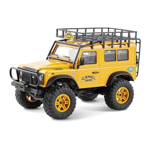 BEEZRC FMS 1/24 RC Trophy Truck FCX24M Land Rover Camel Trophy Edition Licensed 4WD Rock Crawler 2.4Ghz Hobby Grade Mini Off Road Vehicle Defender 90