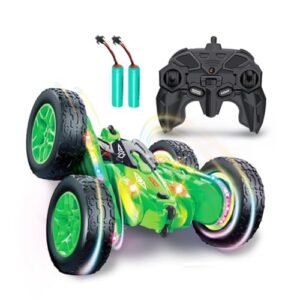 VanSmaGo Nitro RC Fuel Cheap Remote Control Car Double Sided 360 Flip 4WD 2.4Ghz All Terrain Stunt Drift Car with Strip Lights for Kids