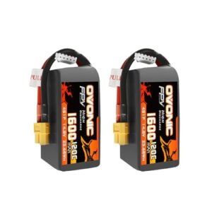 OVONIC 4S 1600mAh Lipo Battery 14.8V 120C with XT60 Plug for Peterbilt RC Tow Truck and Other RC Vehicles