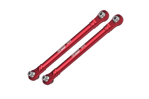 GPM 7075 Alloy Front Steering Toe Links for Grave Digger RC Truck 1/10 Traxxas 1/8 6S Maxx Slash Red