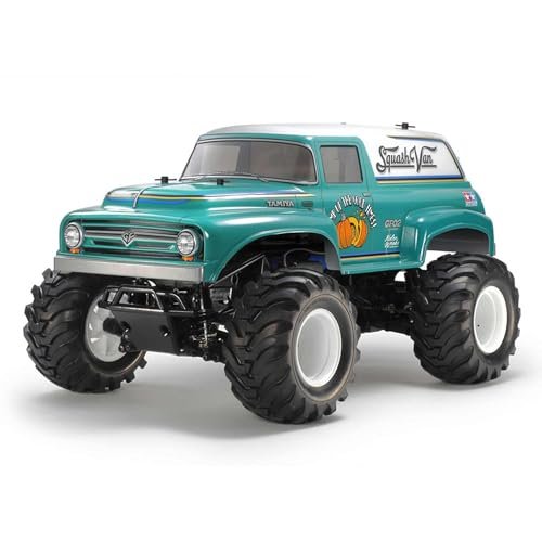 TAMIYA 47497 1/10 RC Squash Van 4WD GF 02 Prepainted Remote Control Car Model Building Kit
