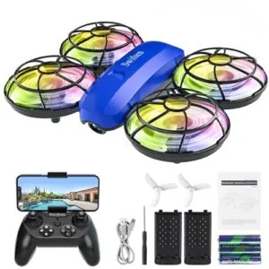 Swifsen RC Drone Quadcopter for Kids with Camera Mini Helicopter Toy Birthday Gifts for Boys and Girls Beginner Friendly Altitude Hold 2 Batteries