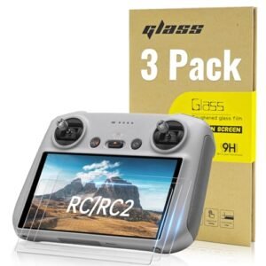 LKTOP 3 Pack Screen Protector for DJI RC Controller Accessories Compatible with RC Air Engine Mini 4 Pro Mavic 3 Series Air 3 Air 2S Drone