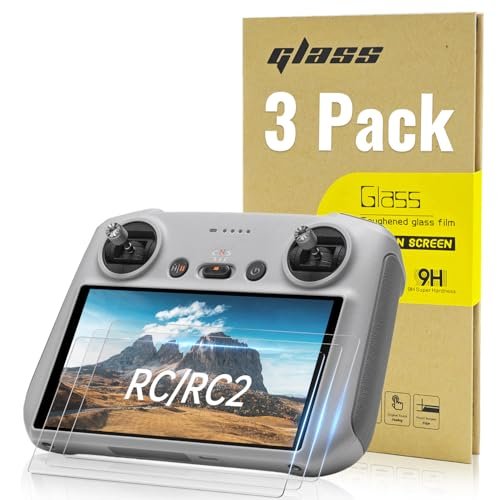 LKTOP 3 Pack Screen Protector for DJI RC Controller Accessories Compatible with RC Air Engine Mini 4 Pro Mavic 3 Series Air 3 Air 2S Drone