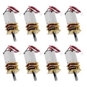 XIITIA 8pcs DC 3V 6V Mini N20 Gear Motor for Mini RC Rally Car DIY RC Toys Full Metal Gearbox with Terminal