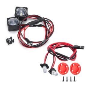 QUE-T RC Taillight Rear LED Light with Headlights Angel Eye Lights for 1/10 VP VS4-10 Phoenix RC Off-Road Car