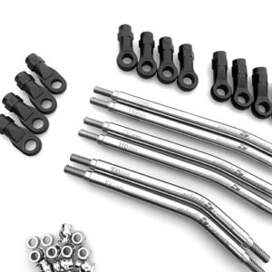 RC Jet Club Generic Club 5 Racing Husky Link Hi Clearance Suspension Links for Redcat Fusion Ascent Silver