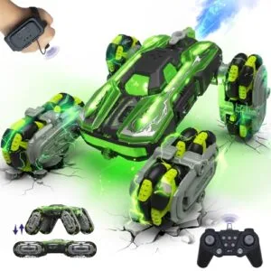 LECPOP 10 HP RC Car 8WD Remote Control Stunt Car with Gesture Sensing for Kids Ages 6 7 8 9 10 11 12 13 14