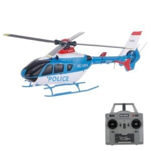 GoolRC C123 RC Helicopter with 6CH Remote Control and 3D Flips Perfect Companion for RC Aircraft Design Books Enthusiasts Blue