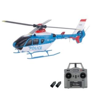 GoolRC C123 RC Helicopter 6CH Remote Control 1 36 2 4GHz EC135 RC Aircraft with 6 Axis Gyro 3D Flip Inverted Flight Altitude Hold One Key Take Off Landing 2 Battery for Adults Blue rc 135 aircraft pictures