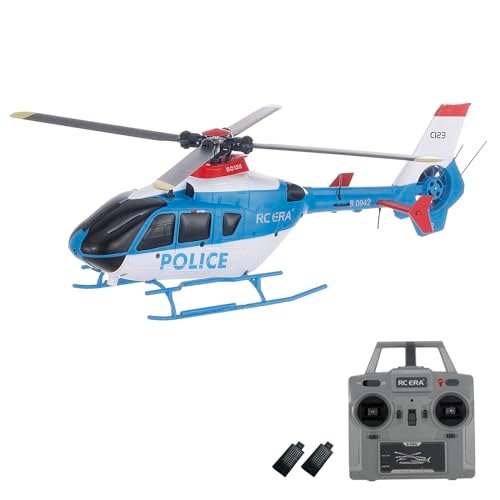 GoolRC C123 RC Helicopter 6CH Remote Control 1 36 2 4GHz EC135 RC Aircraft with 6 Axis Gyro 3D Flip Inverted Flight Altitude Hold One Key Take Off Landing 2 Battery for Adults Blue rc 135 aircraft pictures
