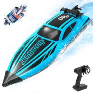 VOLANTEXRC Cheap Brushless RC Boats for Adults 30+MPH Fast Remote Control Boat with 2 Rechargeable Batteries 30+ Mins Playtime Model 79705