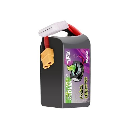 OVONIC 22.2V 150C 1550mAh 6S Lipo Battery for RC Models