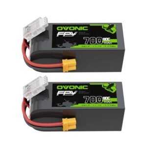 OVONIC Carrera RC Battery 7.4V 700mAh 2S Lipo Battery with XT30 Plug 2 Pack