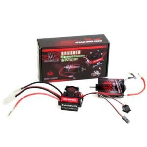 REDSPIDER 23T 540A Brushed Motor and 60A ESC Combo for RC Lander Jets Dual Mode BEC 2A 6V Fit 1/10 RC Crawler Cars
