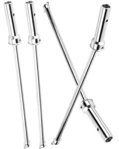BRCatWPark 1/5 Scale RC Challenger Drive Shaft Axles Upgrades for Arrma KRATON 8S BLX Outcast 8S BLX Silver 4PCS Front Rear Driveshaft CVD
