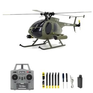 GoolRC C189 4CH One Blade RC Helicopter 1 28 Scale 2 4GHz MD500 Single Rotor with 6 Axis Gyro and Dual Brushless Motors Green