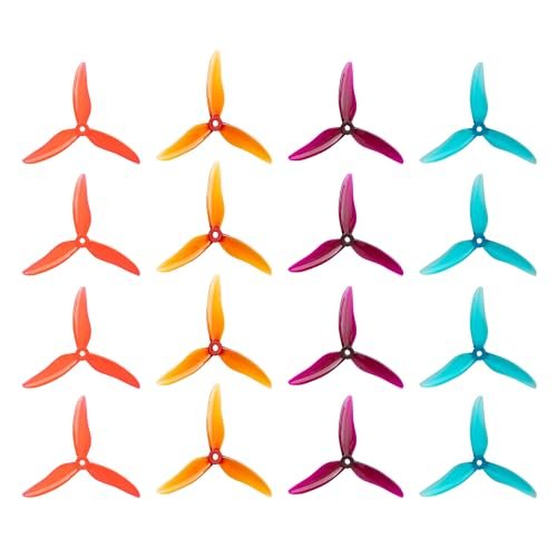 GTA 5 RC Helicopter Gemfan Hurricane 51499 Tri Blade 5 Inch Props 16pcs Set for FPV Racing Drones