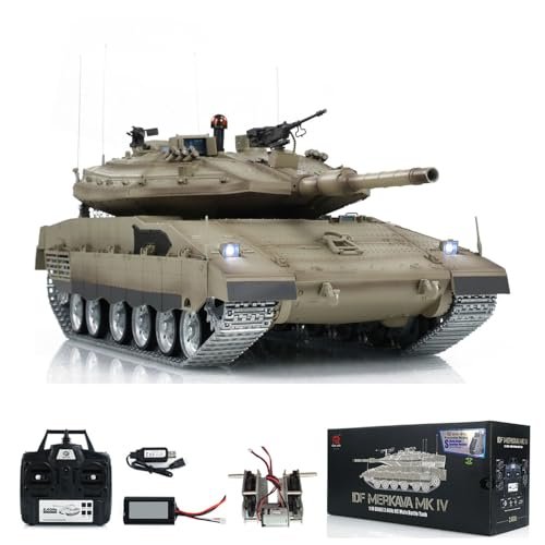 Wheelfun 1/16 RC Tank with Off Road RC Wheels IDF Military Merkava MK IV Pro Edition