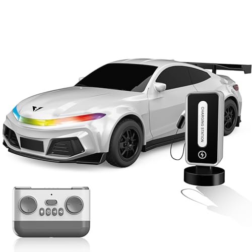 Rockstar Energy RC Truck 2.4GHz 1/16 Scale Fast Remote Control Car with TypeC Charging LED Lights Sound Automatic Parking for Adults Kids