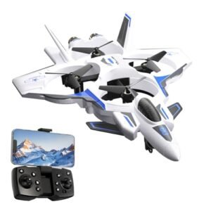 Dodoore 3D Labs RC Plane 2.4GHz 4CH Remote Control Airplane with 8K HD Camera Foam RC Aircraft Glider with 3D Flip Altitude Hold Headless Mode Easy to Fly for Adults Kids Beginners Blue