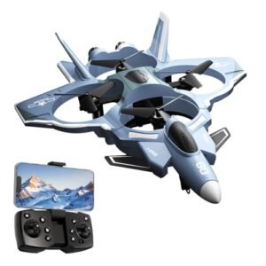 Dodoore Foam RC Plane Plans 2.4GHz 4CH Remote Control Airplane with 8K Camera for Adults Kids Beginners Gray