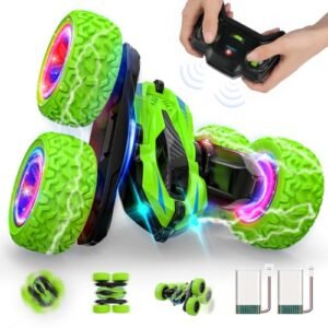 RC Stunt Car Toy 4WD Double Sided 360 Rotating Remote Control Truck for Kids Ages 5 13