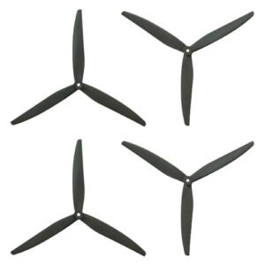 Gemfan 1270 Reinforced Glass Fiber Nylon Propellers 12 Inch 3 Blades for RC Truck 1/12 Cinelifter FPV or Macroquad Drones 4 pcs 2CCW 2CW