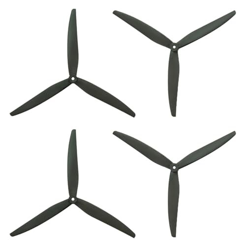 Gemfan 1270 Reinforced Glass Fiber Nylon Propellers 12 Inch 3 Blades for RC Truck 1/12 Cinelifter FPV or Macroquad Drones 4 pcs 2CCW 2CW