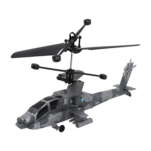 Fockety RC Helicopter Flying Tips Stable Flying Auto Power Off USB Rechargeable Soft Blades Induction Helicopter Toy for Kids 8+ Camouflage Blue