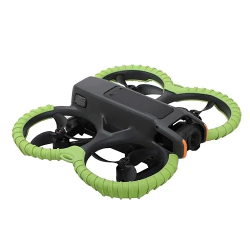FSIDIWT Avata 2 Propeller Guard Protector with RC Silicone Oil Enhanced Anti Collision Prop Bumper Silicone Protective Cover Ring for DJI Avata 2 Accessories Green