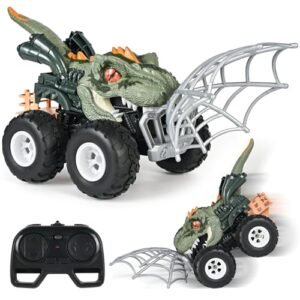 Nitro Gas RC Monster Trucks Dinosaur Remote Control Stunt Car for Boys 2.4Ghz All Terrain Toy