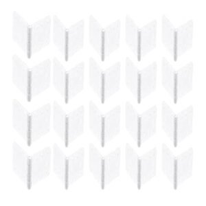 Skrnrhrery 20 Piece Nylon RC Aircraft Control Surface Hinges 3 Sizes for Model Airplane Parts