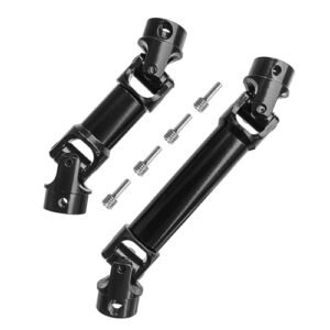 AOLTNRC TRX4M 95mm RC Shocks Stainless Steel Internal Spline Drive Shaft for 1/18 RC Crawler TRX4M Bronco Defender Upgrade Parts Black