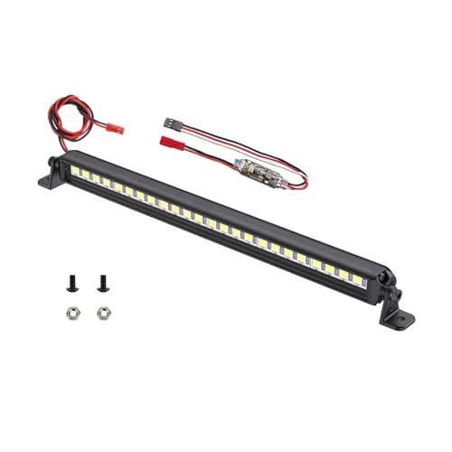 Freshion RC Light Bar 24 LED 5.07 Inch Aluminum RC Lights for 24 Inch RC Helicopter Axial SCX10 Traxxas TRX4 Arrma Senton Redcat GEN7