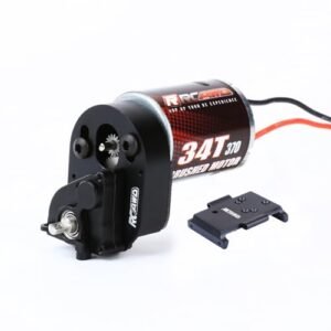 RCAWD 370 34T CR18P Transmission Gearbox Set 260 More Power Motor Upgrade for Black Series Street Savage RC Car Hobbyplus 1/18 CR18P EVO Rock Van Trail Hunter