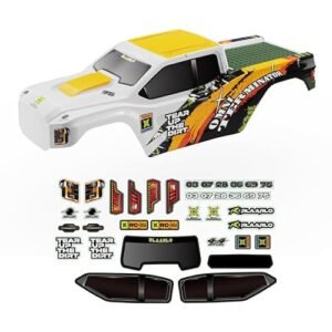 RIAARIO Mini 1 10 RC Truck PC Car Shell Orange White Affordable Cheap 1 10 RC Truck