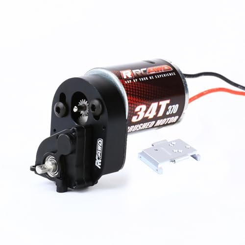 RCAWD 370 Motor Transmission Gearbox Set The Best Battery for RC Rock Crawler Upgrade for Hobbyplus 1/18 CR18P Series