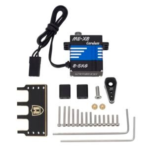 MEUS RACING High Torque Micro Servo with Brass Mount for Nissan GTR R35 RC Car Upgrade Parts