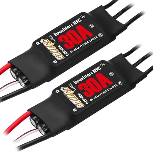 GOUPRC 30A Brushless ESC Speed Controller with 5V 2A BEC for RC Delta Wing Aircraft Drone Helicopter Fixed Wing DIY