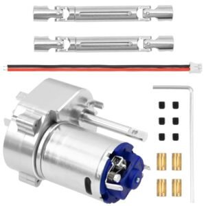 ShareGoo Metal Transmission Gearbox Gear Box Drive Shaft Upgrade Parts Compatible with CEN RC Car Parts MN82 LC79 MN78 1/12 Scale