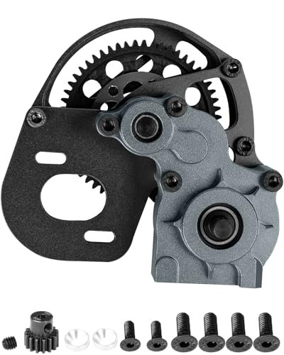 RcarmubWow RC Car Tire Mold Aluminum Center Transmission Gearbox for 1/10 RC Crawler SCX10 SCX10 II Wraith AX10