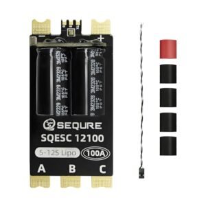SEQURE 5 12S Brushless ESC Bidirectional Electric Speed Controller for RC Boat Schematics with AM32 Support and 128KHz PWM Frequency