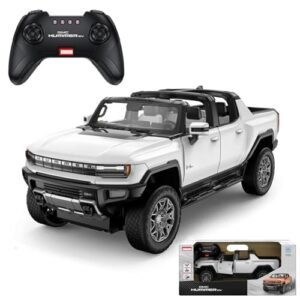 HTLNUZD 1 16 RC Raing Car for Hummer EV with Lugz RC Tires Alloy Remote Control Car Crab Walking Model 4.8V 600mAh Vehicle Adult Collectible 1 16 White