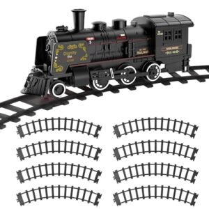 Hot Bee 8 Pcs Train Tracks Accessories Curved Train Track Railroad Building Toy for Hot Wheels RC Toy Story Alloy Trains Sets Size 5CM 1 96IN
