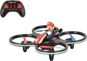 Carrera RC Helicopter Officially Licensed Mario Kart Mini Mario Copter 2.4GHz Rechargeable Remote Control Drone Toy