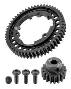 Traxxas 54T Spur Gear and 18T Motor Pinion Gear Set Best 1 5 Scale RC Gas Upgrade Hardened Steel Durable Performance